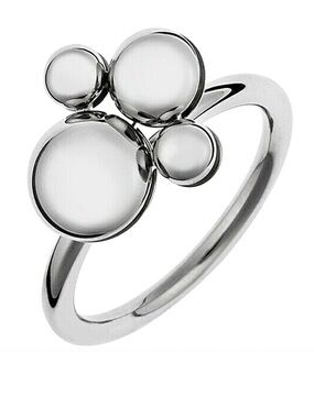 Calvin Klein Silver Bubble Cluster Fidget  Ring